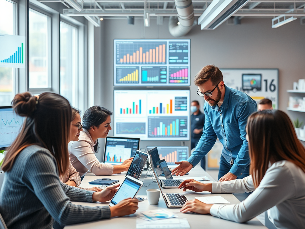 Marketing expert analyzing product performance metrics to mastering product marketing strategies in 2025