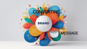 Illustration of a high-converting brand message concept with clean modern design