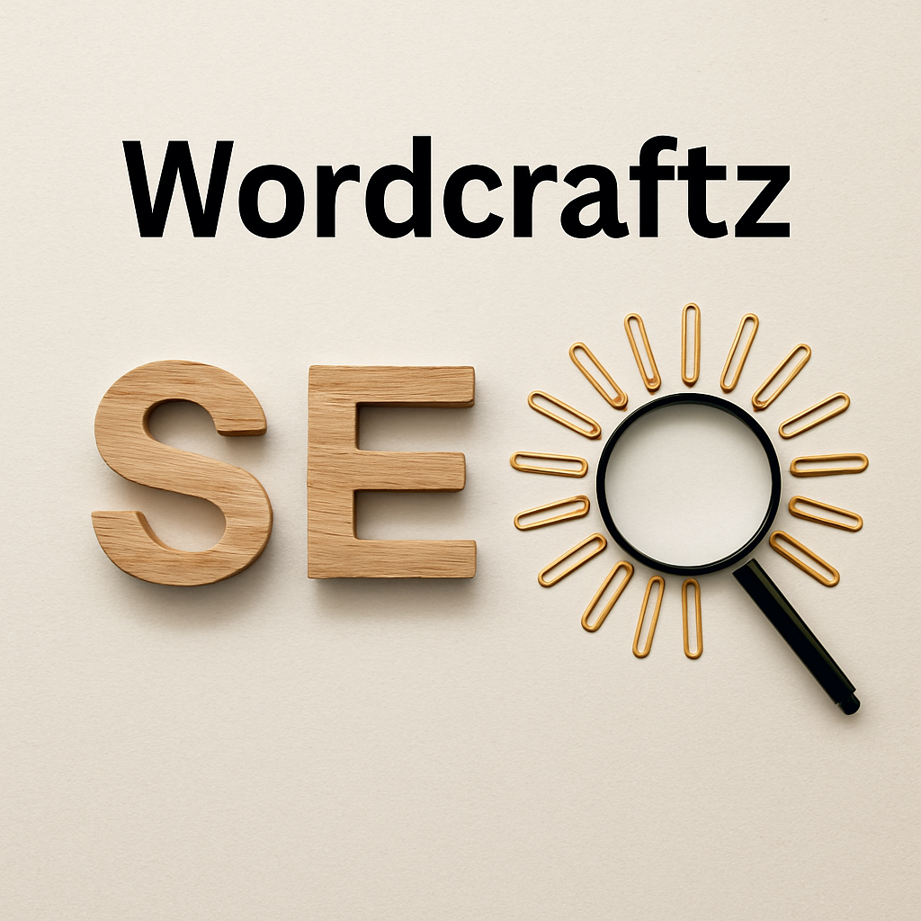 SEO copywriter working on laptop in 2025 with digital analytics and website ranking charts on screen