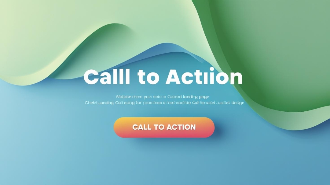 A person clicking a clear call to action button on a website interface